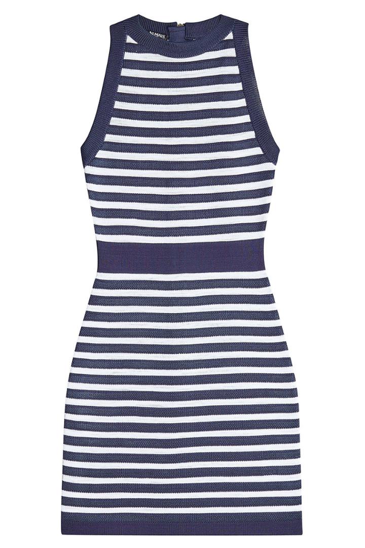 Balmain Balmain Striped Mini Dress