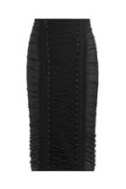 Balmain Balmain Pencil Skirt With Lace-up Front - Black