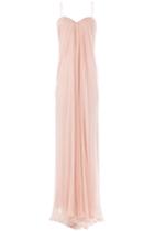 Alexander Mcqueen Alexander Mcqueen Draped Floor Length Silk Dress - Pink