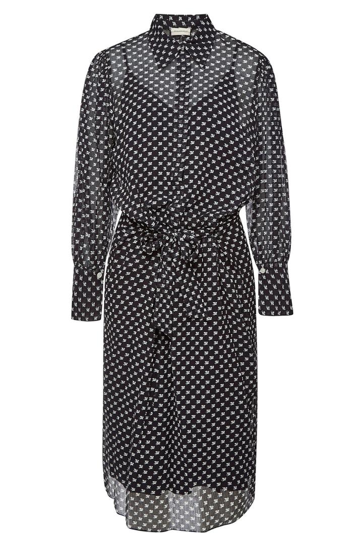 By Malene Birger By Malene Birger Koala Printed Chiffon Dress In Cotton And Silk