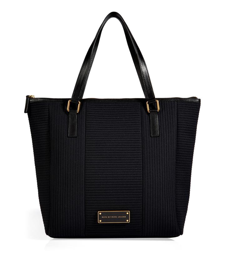 Marc By Marc Jacobs Tech Me Quilted Tote In Black