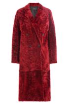 Joseph Joseph Shearling Coat - Red