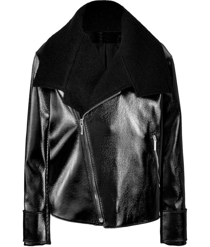 Anthony Vaccarello Wool-cotton Biker Jacket