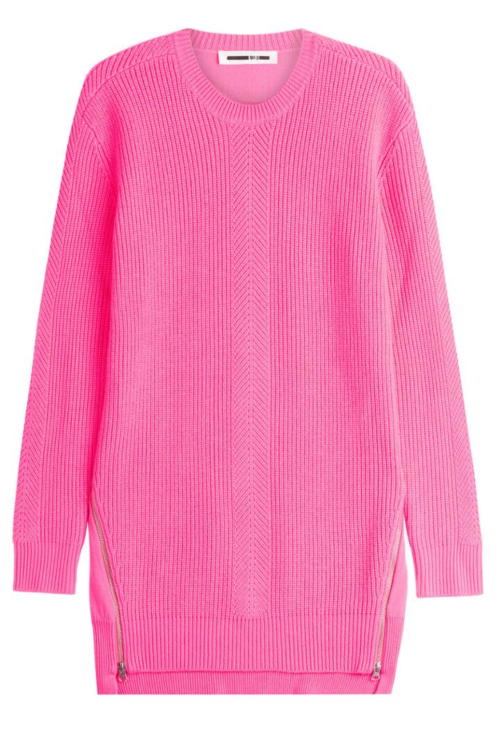 Mcq Alexander Mcqueen Mcq Alexander Mcqueen Wool Chevron Knit Pullover - Magenta