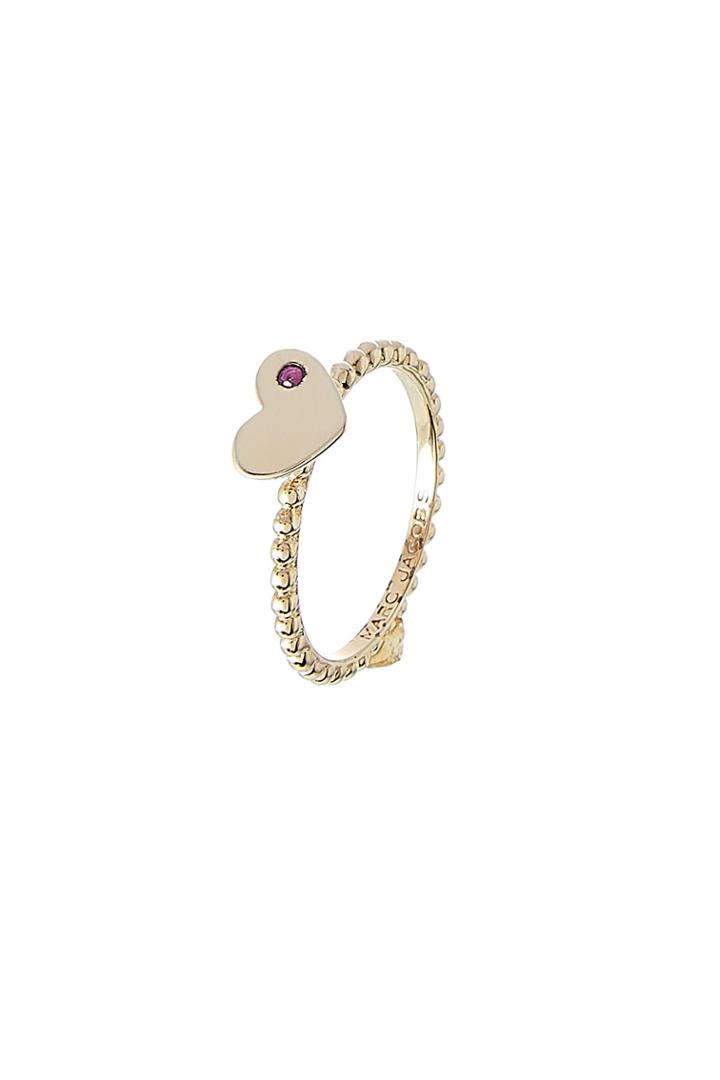 Marc Jacobs Marc Jacobs Heart Ring With Crystal