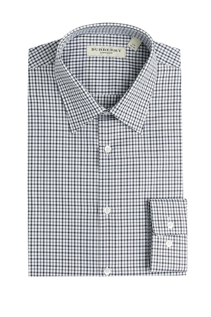 Burberry London Burberry London Check Print Cotton Shirt