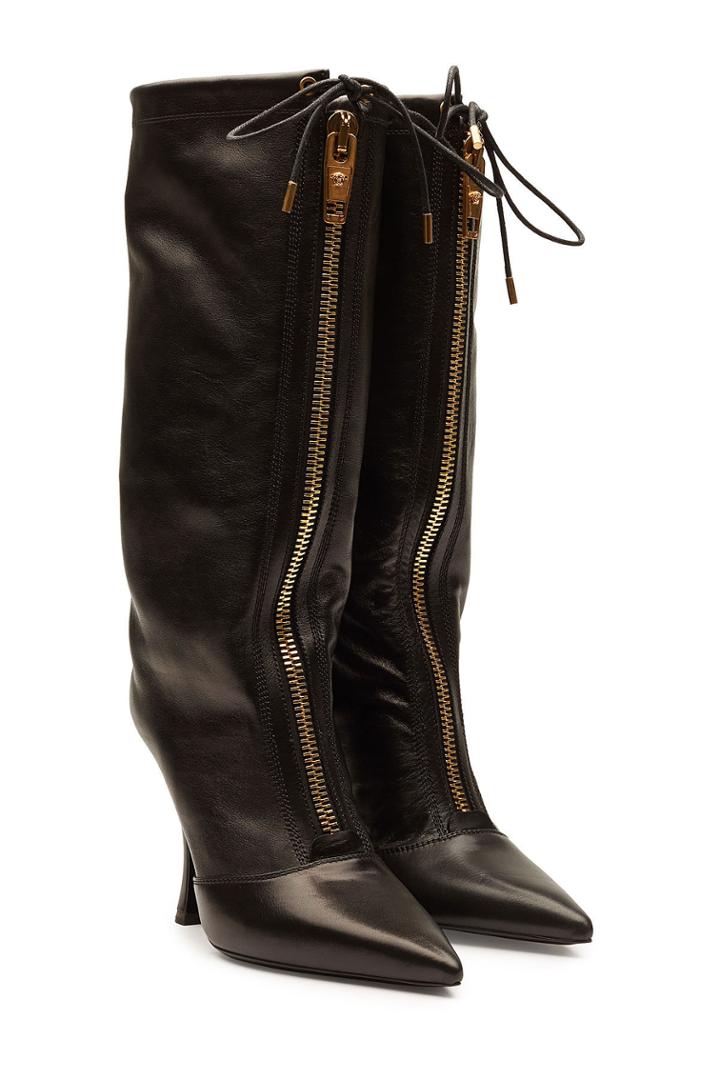 Versace Versace Leather Knee Boots