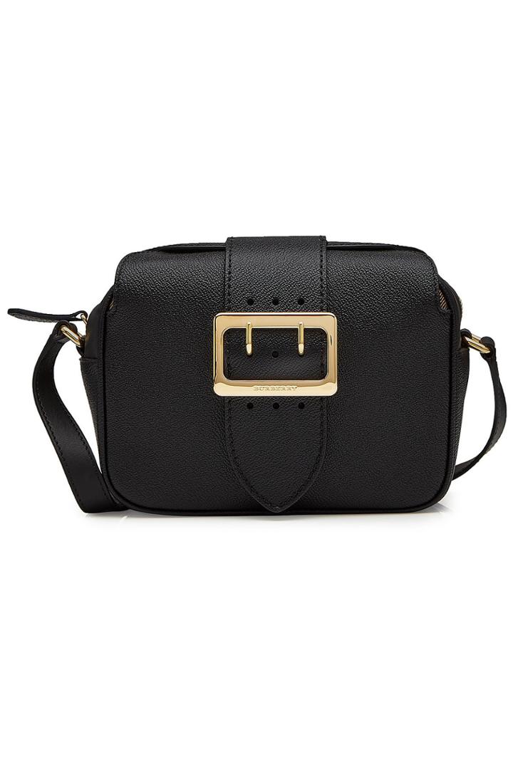 Burberry Burberry Zip Buckle Leather Shoulder Bag