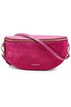 Coccinelle Coccinelle Persefone Leather And Suede Shoulder Bag