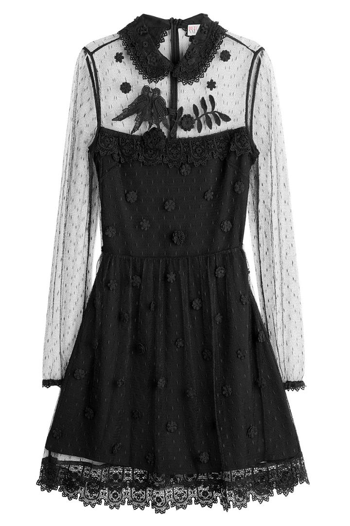 R.e.d. Valentino R.e.d. Valentino Dress With Embroidered Point D'esprit - None