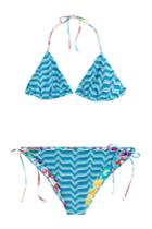 Missoni Mare Missoni Mare Reversible Knit Triangle Bikini - Blue