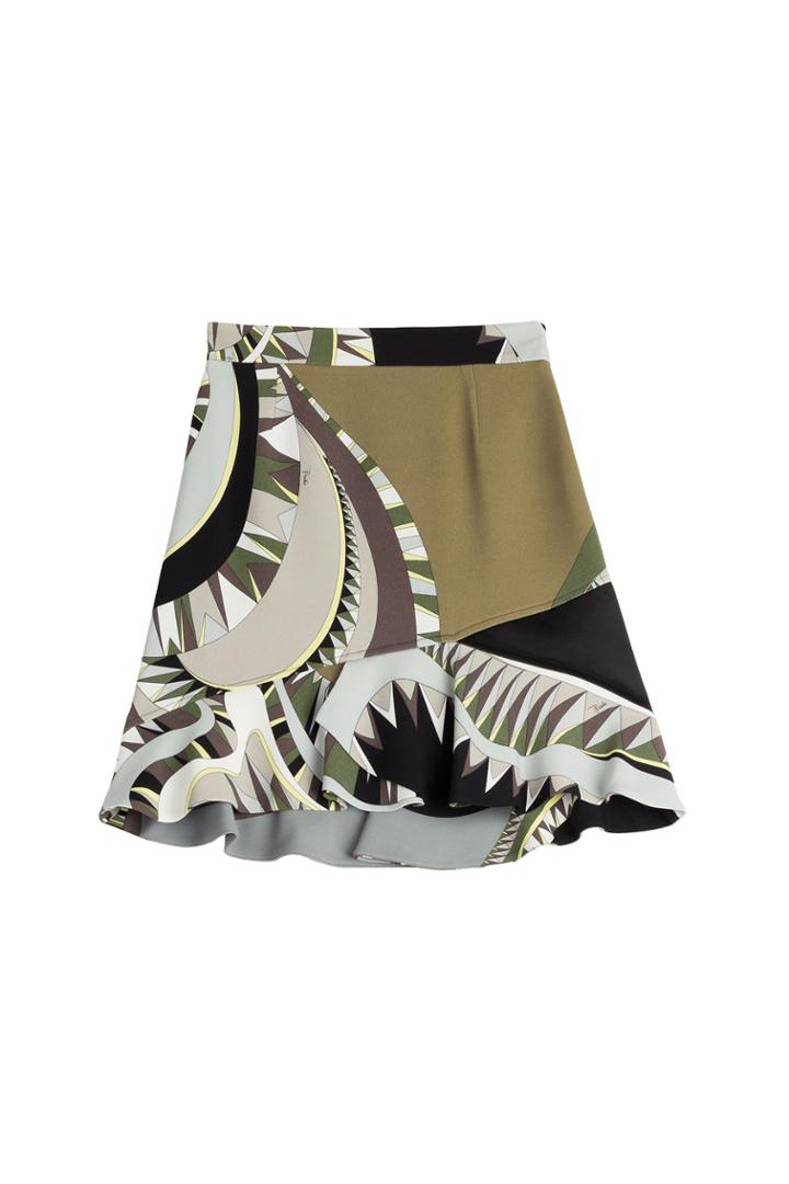 Emilio Pucci Emilio Pucci Printed Jersey Skirt - Multicolor