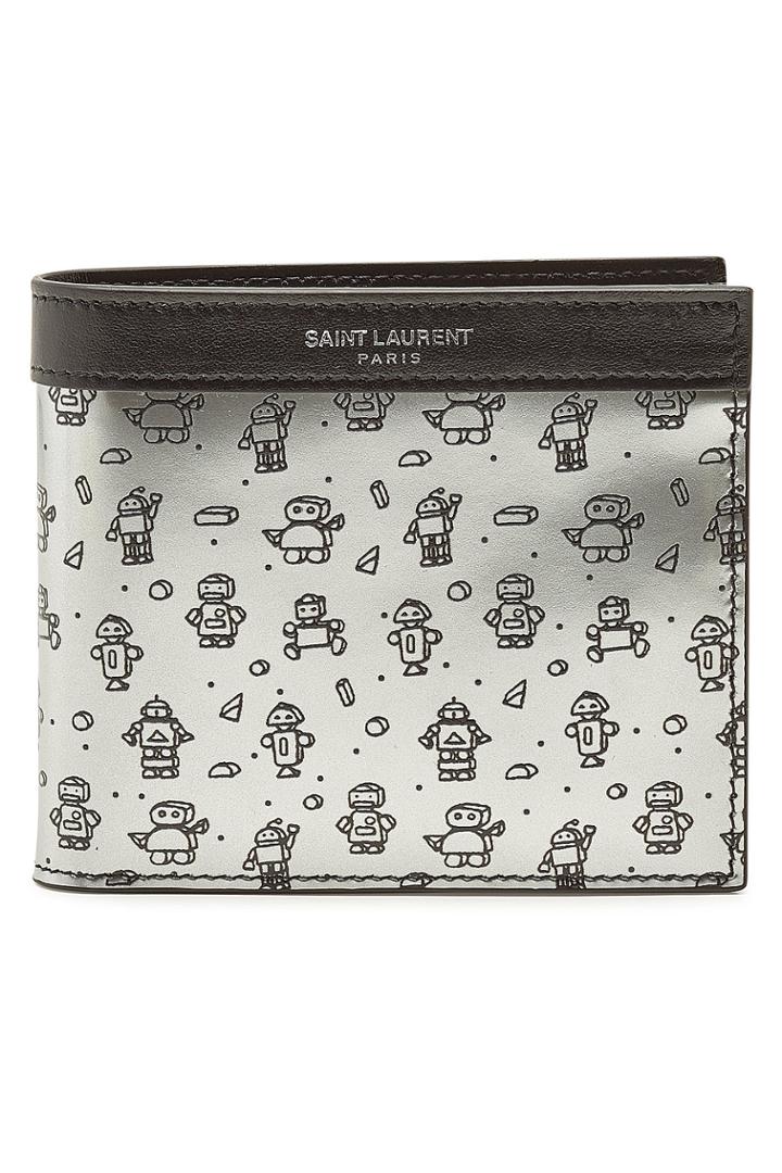 Saint Laurent Saint Laurent Printed Leather Wallet