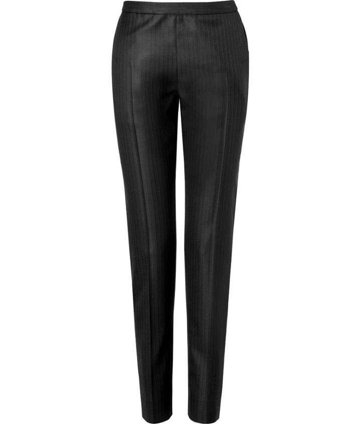Maison Martin Margiela Wool-silk Herringbone Pants