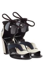 Pierre Hardy Leather And Linen Sandals