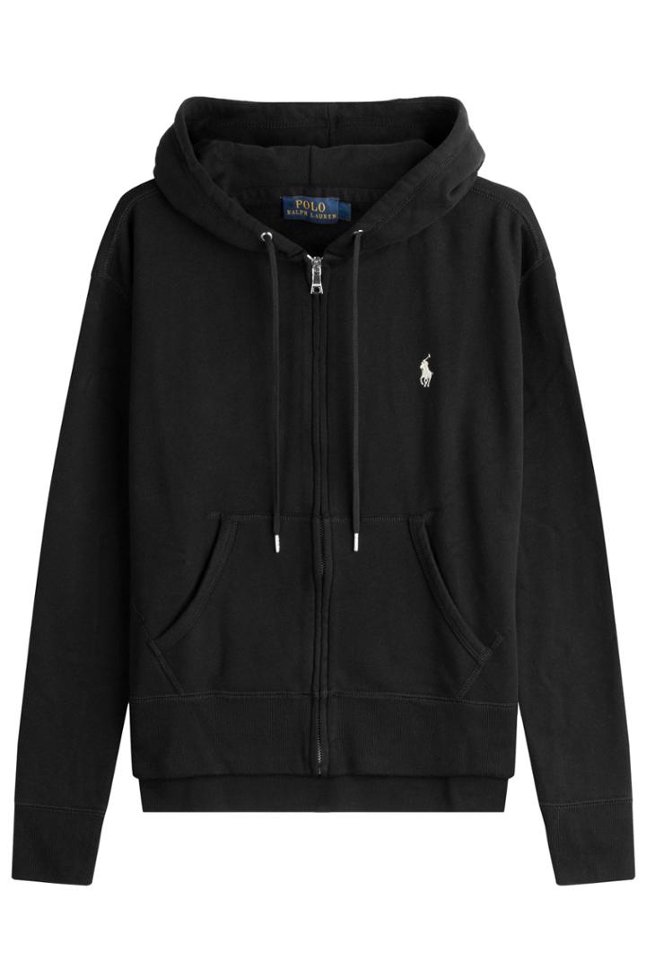 Polo Ralph Lauren Polo Ralph Lauren Zipped Hoody With Cotton - Black