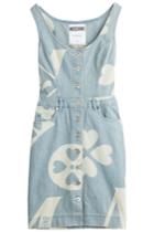 Moschino Moschino Printed Stretch Denim Dress - Blue