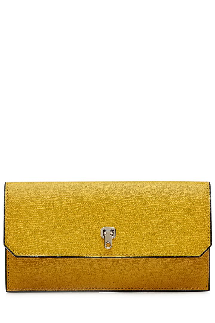 Valextra Valextra Leather Wallet - Yellow