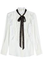 Marc Jacobs Marc Jacobs Cotton Ruffle Blouse With Tie
