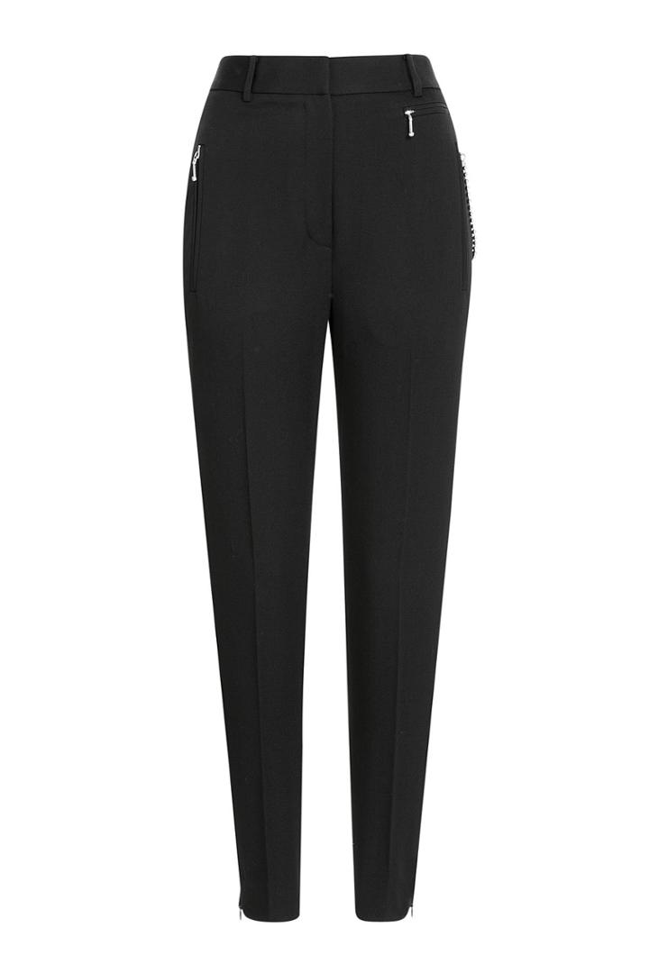 Alexander Wang Alexander Wang Tapered Wool Pants With Zippers