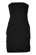 Jay Ahr Black Pleated Dress