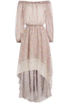 Philosophy Di Lorenzo Serafini Philosophy Di Lorenzo Serafini Printed Silk Carmen-style Dress - Multicolor