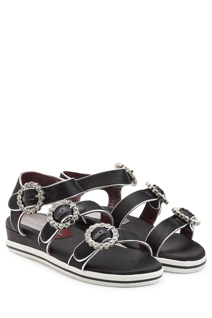 Marc By Marc Jacobs Marc By Marc Jacobs Embellished Satin Sandals