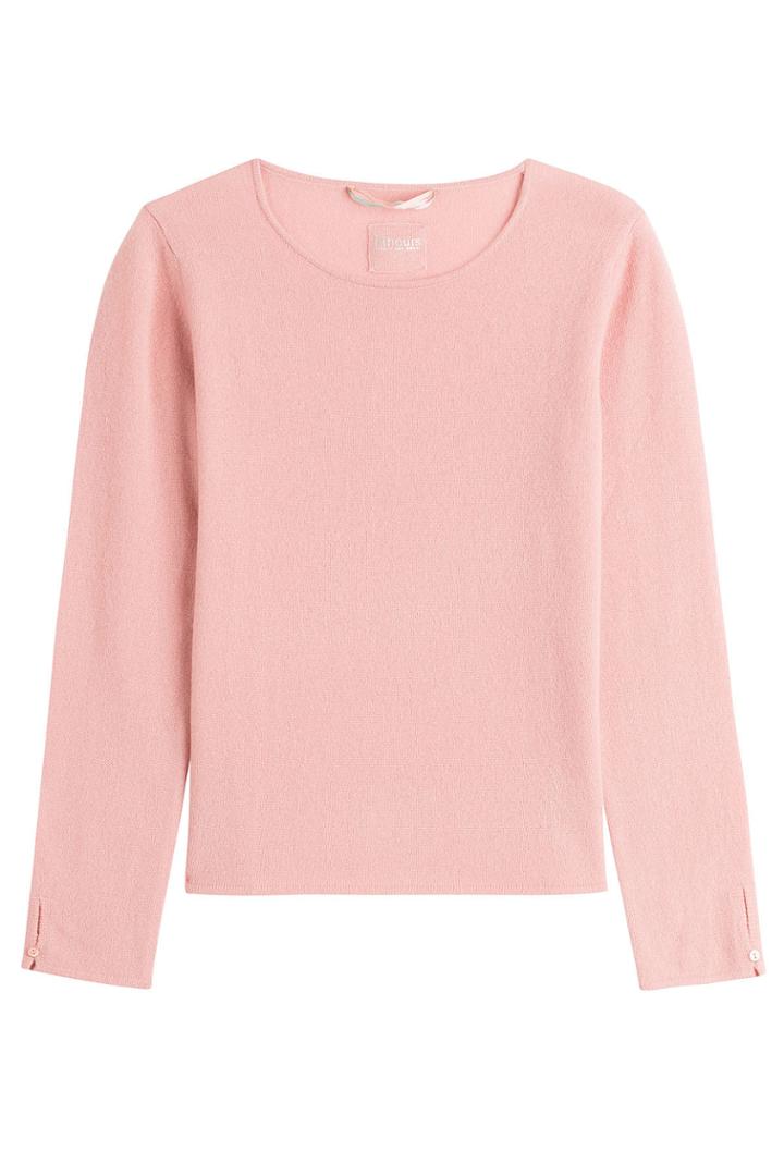 81 Hours 81 Hours Cashmere Pullover With Buttoned Cuffs - Pink