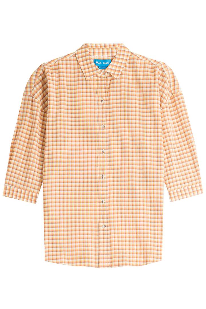 M I H M I H Cotton-blend Check Button-down - None