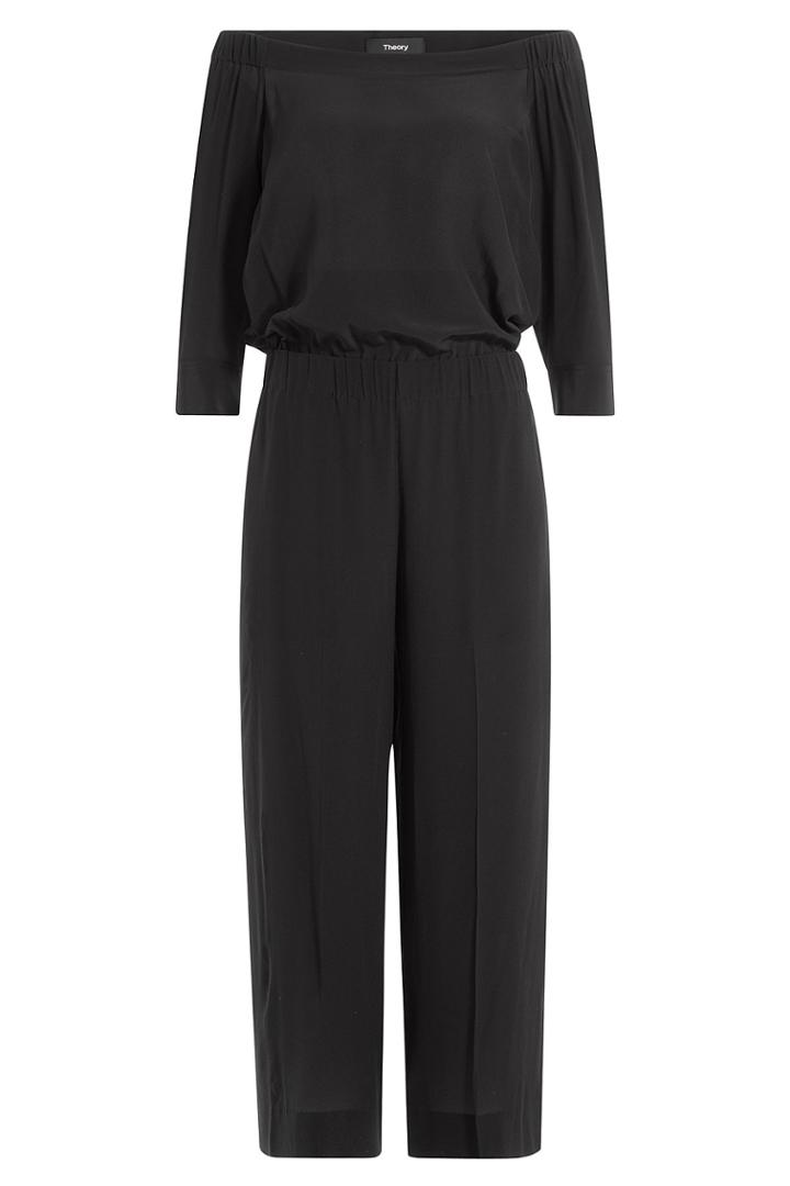 Theory Theory Silk Jumpsuit - Black