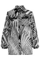 Just Cavalli Just Cavalli Printed Blouse With Cut-out Shoulders