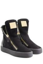 Giuseppe Zanotti Giuseppe Zanotti Laceless Suede High-tops - Black
