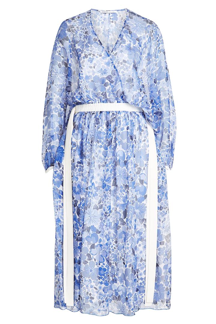 Agnona Agnona Printed Silk Chiffon Dress
