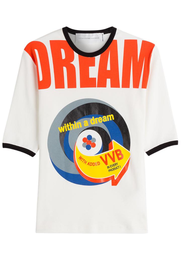 Victoria, Victoria Beckham Victoria, Victoria Beckham Printed Cotton Top