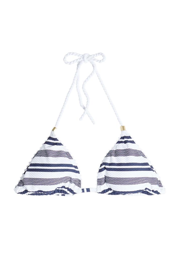 Heidi Klein Heidi Klein Striped Padded Triangle Bikini Top
