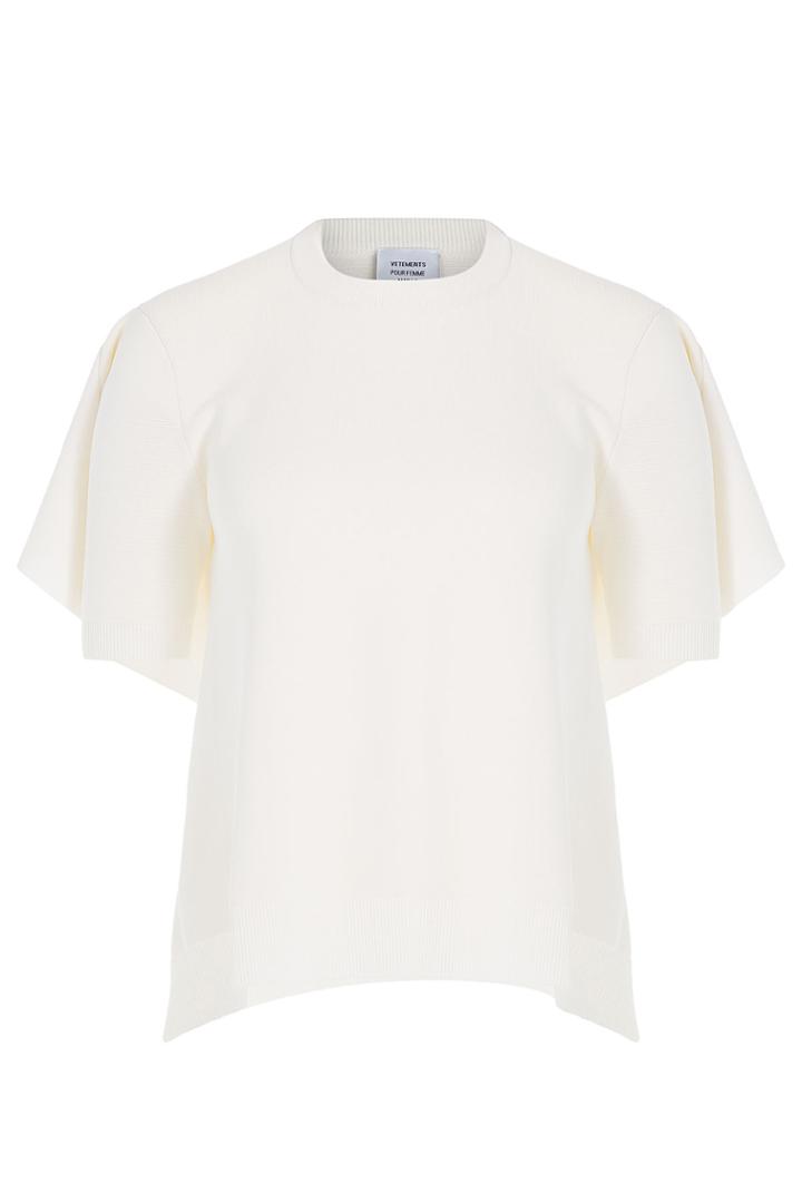 Vetements Vetements Draped Top With Open Back - White