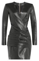 Balmain Leather Mini Dress