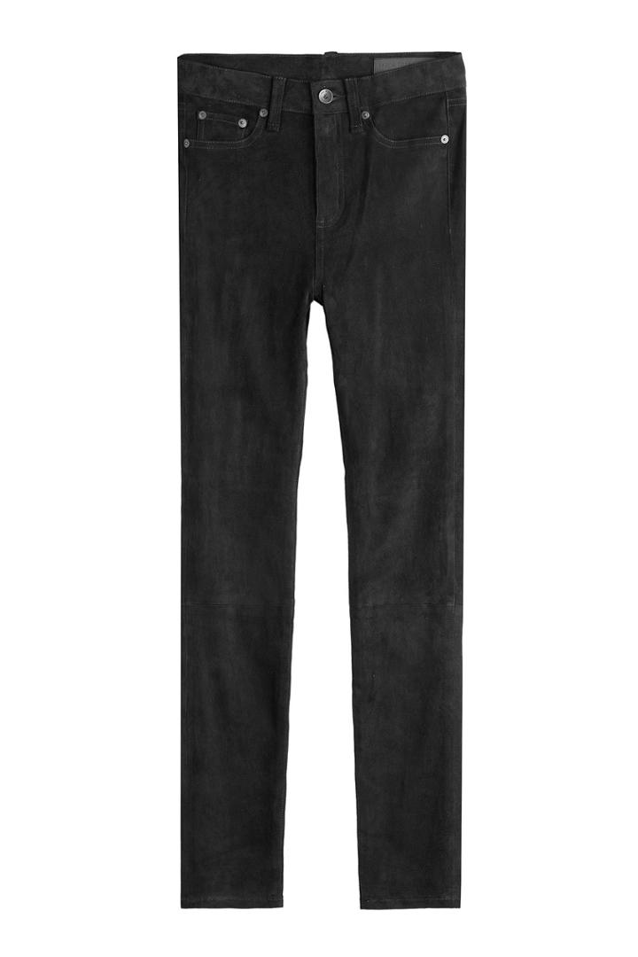 Rag & Bone Rag & Bone Suede Pants - Black