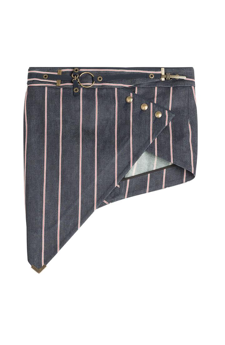 Anthony Vaccarello Asymmetric Mini Skirt
