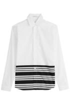 J.w. Anderson J.w. Anderson Cotton Shirt With Stripes - White