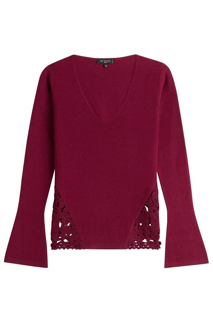 Etro Etro Wool-cashmere Blend Pullover - Red
