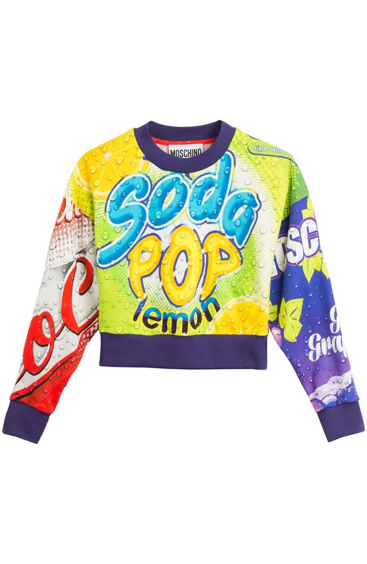 Moschino Cropped Logo Sweatshirt