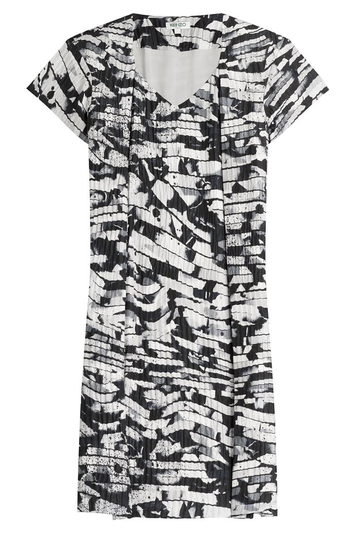 Kenzo Kenzo Textured Silk Dress - Multicolor