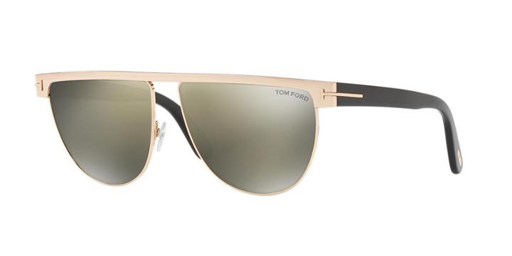 Tom Ford Stephanie-02 60 Rose Gold Wrap Sunglasses