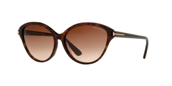 Tom Ford Ft0342 56f 60 Brown Square Sunglasses
