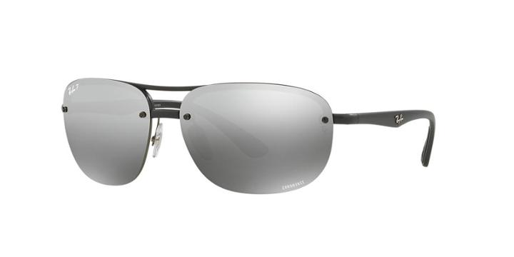 Ray-ban Rb4275ch Black Matte Square Sunglasses