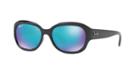 Ray-ban Rb4282ch Black Square Sunglasses