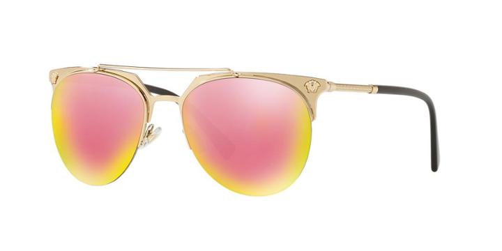 Versace 57 Gold Pilot Sunglasses - Ve2181