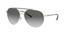Michael Kors 60 Antigua Gold Pilot Sunglasses - Mk1041