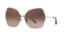 Dolce &amp; Gabbana 64 Gold Square Sunglasses - Dg2204